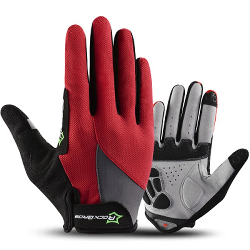 RockBros велосипедные перчатки с длинным пальцем для велосипеда Guantes Ciclismo сенсорный