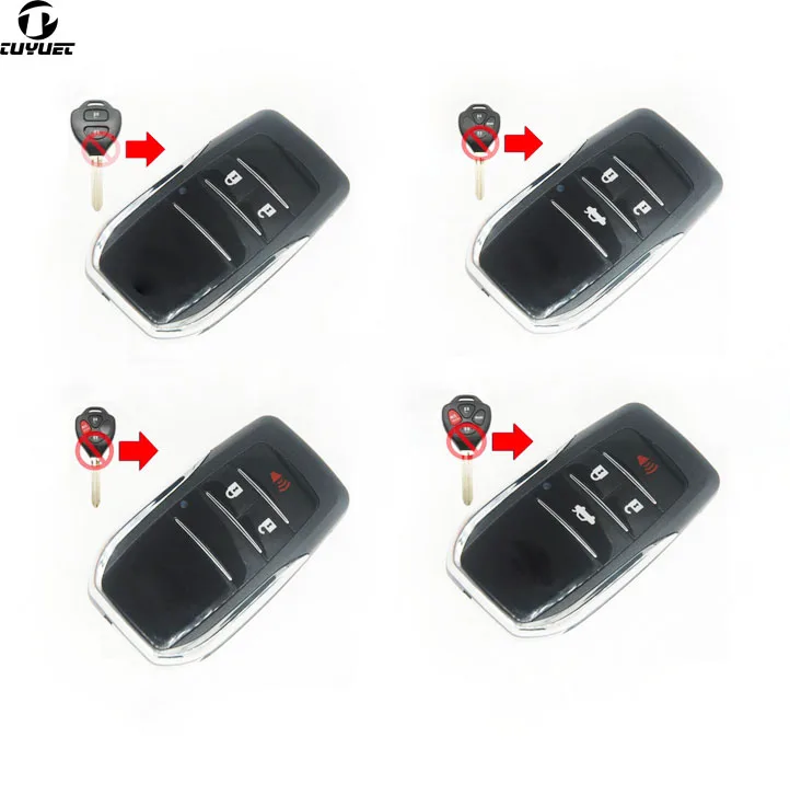 Модифицированный откидной Складной Корпус для дистанционного ключа Toyota RAV4 Wish Camry