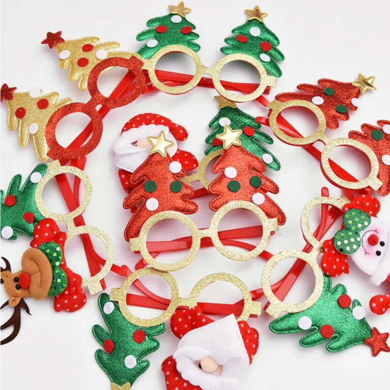 

Christmas Ornaments Adult Children's Toys Christmas Glasses Santa Snowman Antlers Glasses Christmas Decoration Glasses