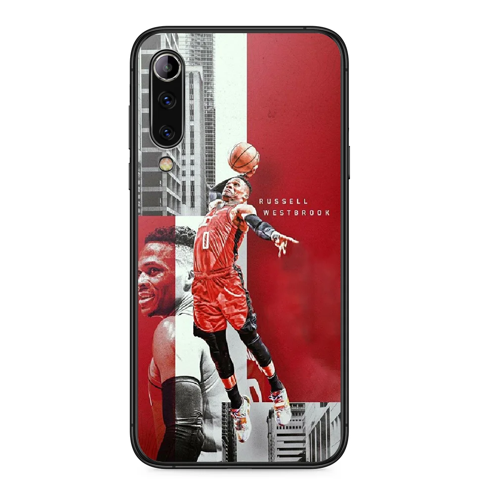 

Russell Westbrook basketball mvp Phone case For Xiaomi Mi 6 8 A1 Note3 A2 9 CC9 9T A3 MIX 2 2S 3 9 Lite SE Pro black prime