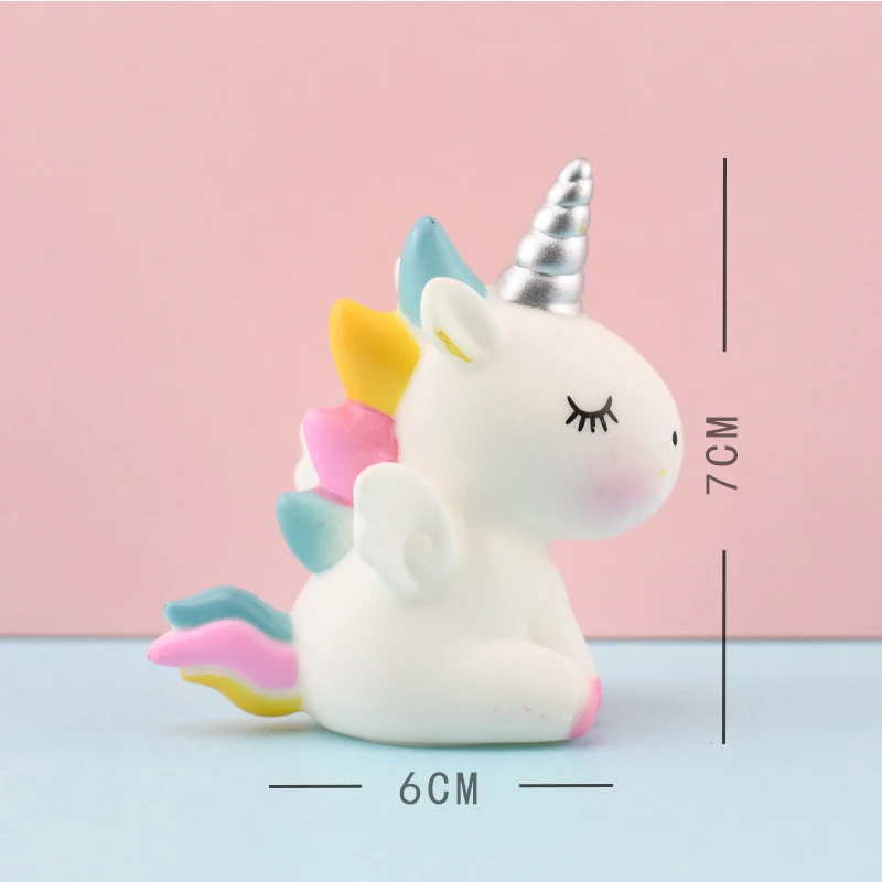 White unicorn 1pcs Cakelove Радуга Единорог торт Топпер облако флажки для торта на день рождения Дети сувениры декорирование тортов капкейк Топпер для свадьбы десерт - Цвет: White unicorn 1pcs