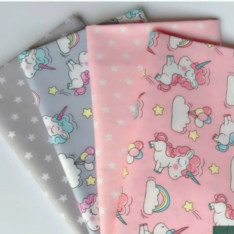 Мультяшная саржевая ткань с принтом хлопчатобумажная Сделай Сам шитье квилтинг