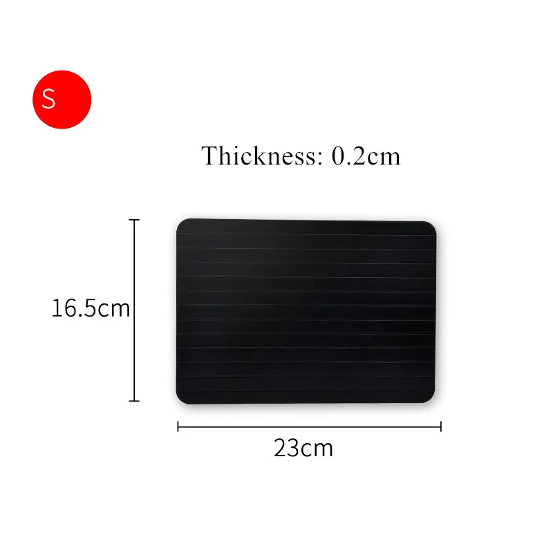 23x16.5x0.2cm HOUSEEYOU, волшебный лоток для разморозки, металлическая пластина, лоток для разморозки, безопасный, быстро размораживающий, замороженные мясо рыба, морская еда, кухонный инструмент для приготовления пищи, гаджет - Цвет: 23x16.5x0.2cm