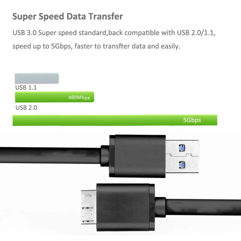 Micro USB 3 0 кабель для синхронизации данных кабели внешнего жесткого диска HDD SSD |
