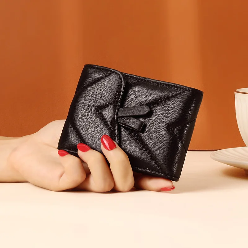 New Driver License Holder Multi-function Genuine Leather Women Business Mini Credit Bank Card Case Holder ID Brand Card Wallet