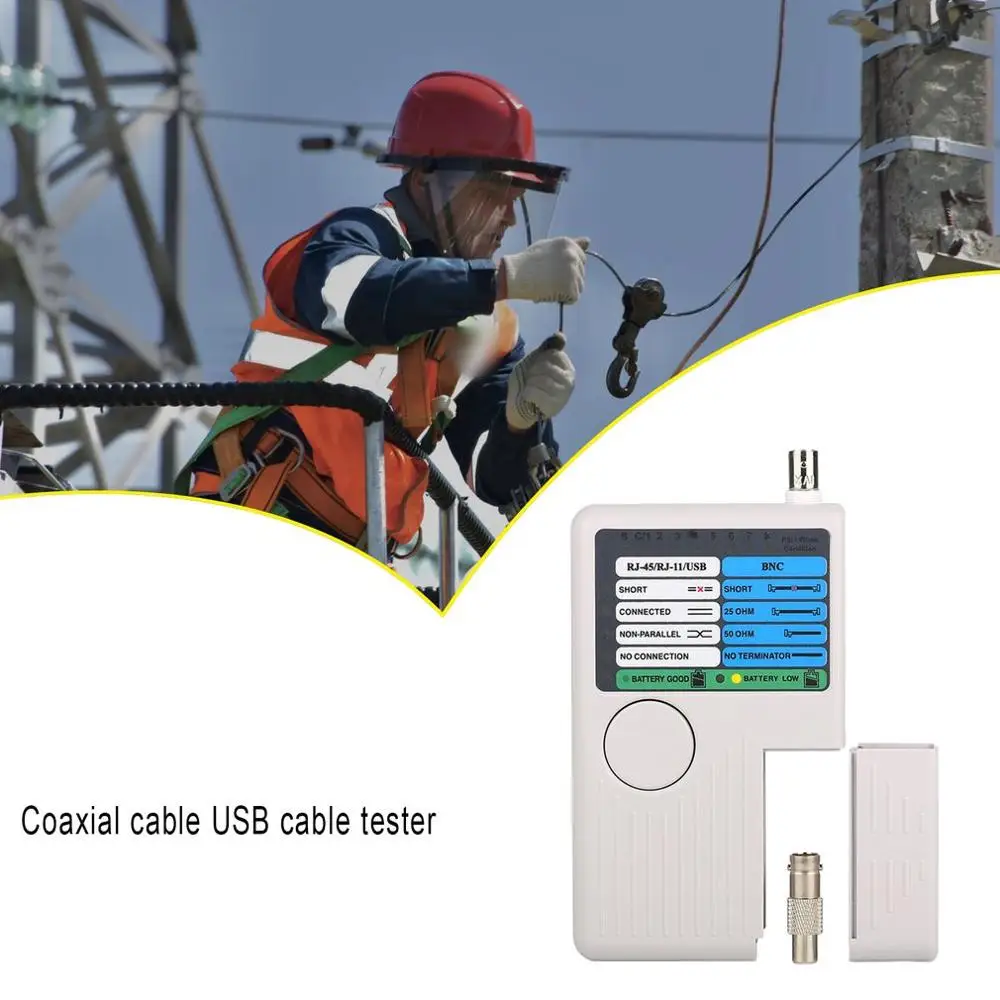 

New Remote RJ11 RJ45 USB BNC LAN Network Cable Tester For UTP STP LAN Cables Tracker Detector Top Quality Tool
