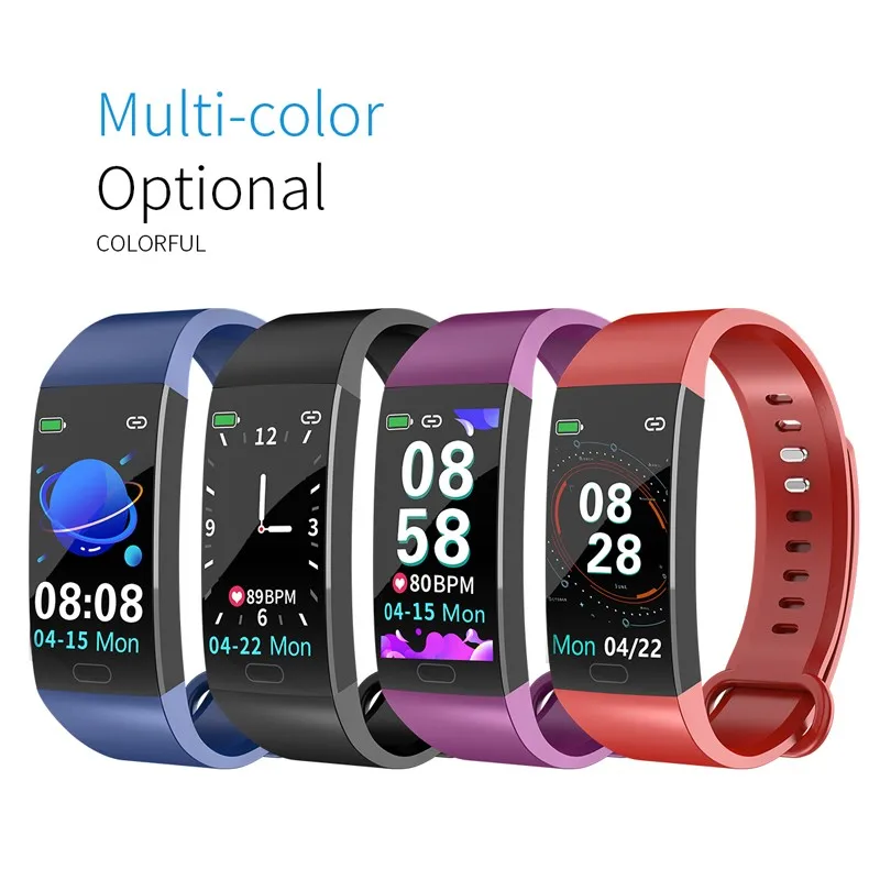 

Smart Wristband Fitness tracker Bracelet Waterproof bluetooth smartwatch LED Message Heart Rate monitor smart bracelet