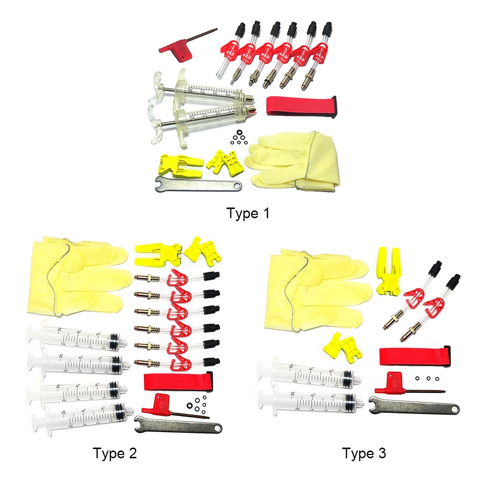 

Bicycle Hydraulic Disc Brake Bleed Kit Tool Bike Brake Bleeder Kit Bicycle Brake Repair Tools Accessories