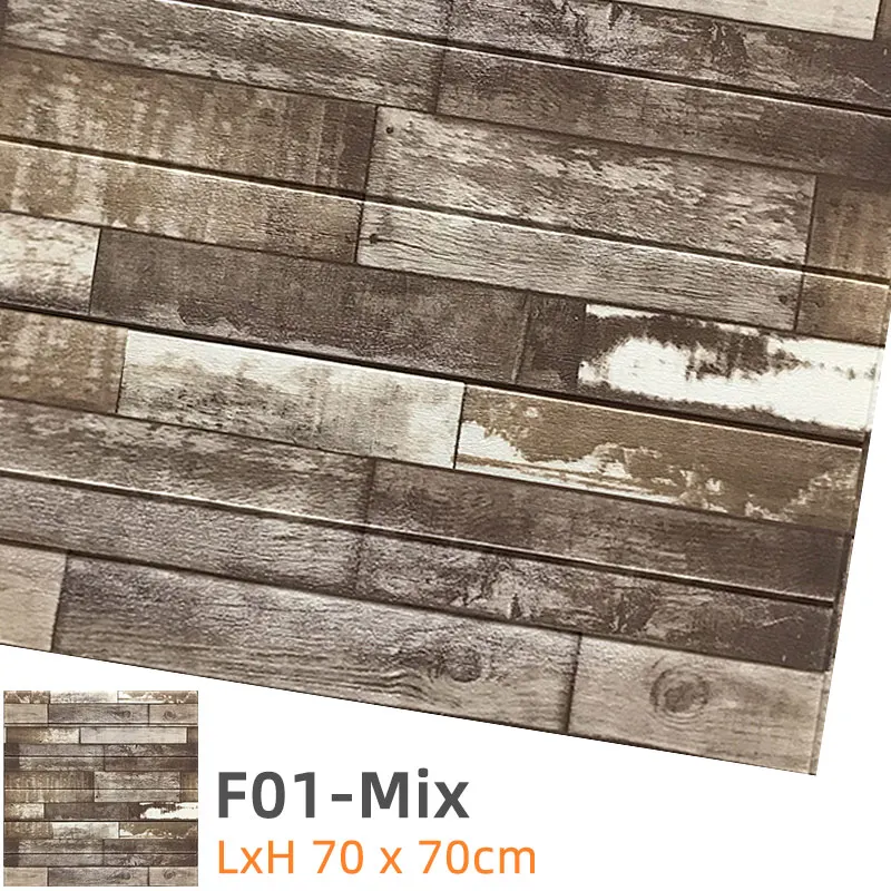 F01-Mix Kaguyahime Самоклеящиеся 3D наклейки на стену водонепроницаемые DIY Пена кирпичная настенная бумага ТВ фон Декор мраморная настенная бумага красочный кирпич - Цвет: F01-Mix