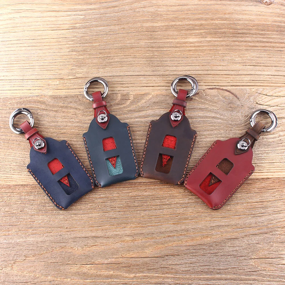 Защитный чехол KEYYOU из натуральной кожи с 3 кнопками и дистанционным управлением