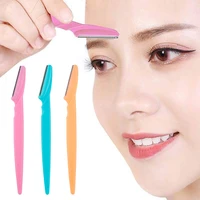 35pcs eyebrow trimmer razor hair face facial remover shaper dermaplaning epilator eye brow razors blade makeup tool for women