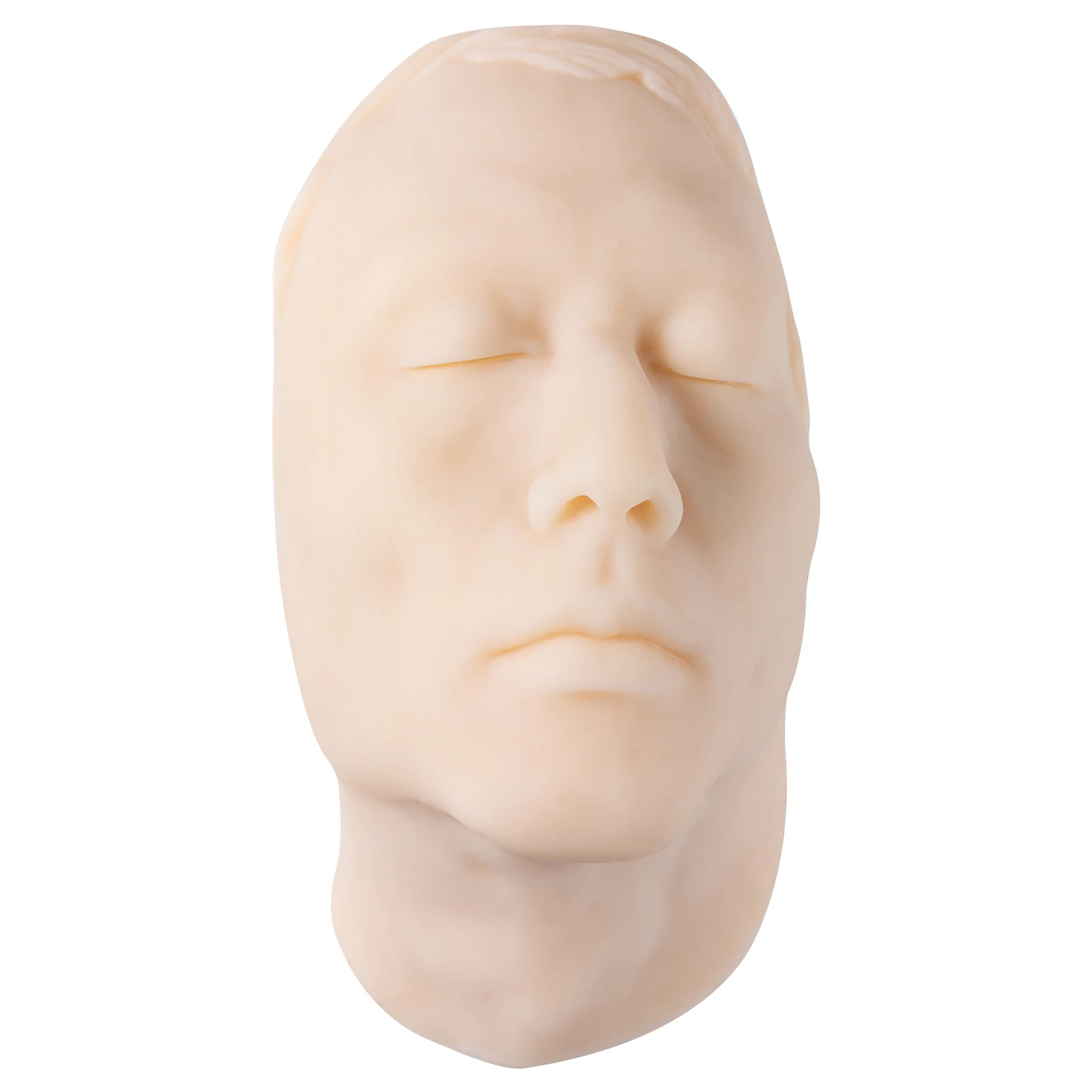 Medarchitect Injection Training Soft Mannequin Male Face Model Head Model for Micro-Plastic Teaching, Practice