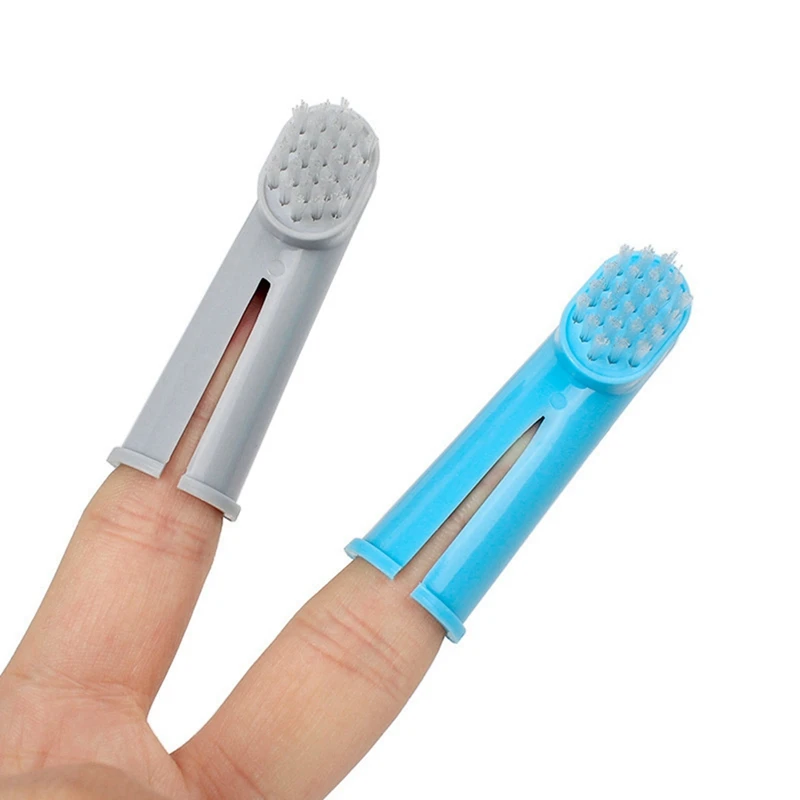 Набор зубных щеток для домашних собак запасная зубная щетка пальцев набор ухода