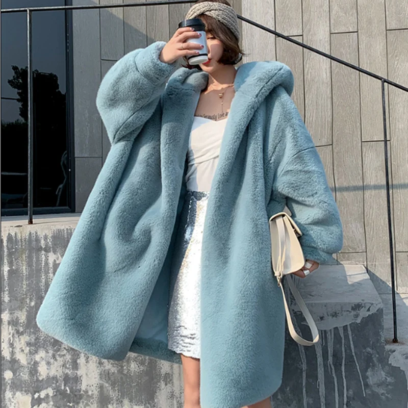 

Меховое пальто, плюшевый медведь, женское меховое пальто, повседневное модное пальто из искусственного меха, плюшевая куртка, приталенная ж...