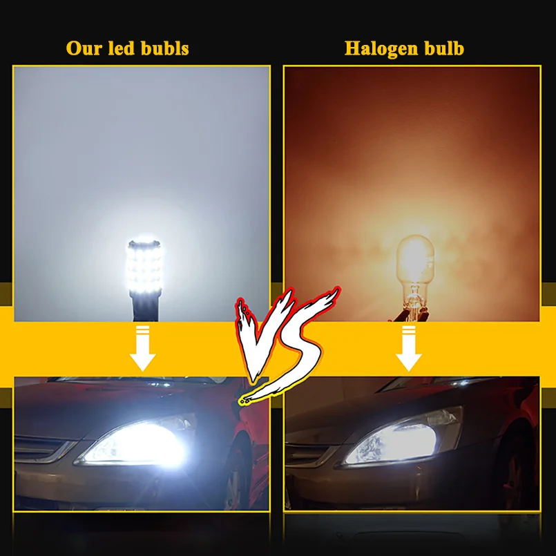 2x светодиодный T10 W5W Canbus лампы 168 194 3014 SMD Клин Парковка светильник номерного знака