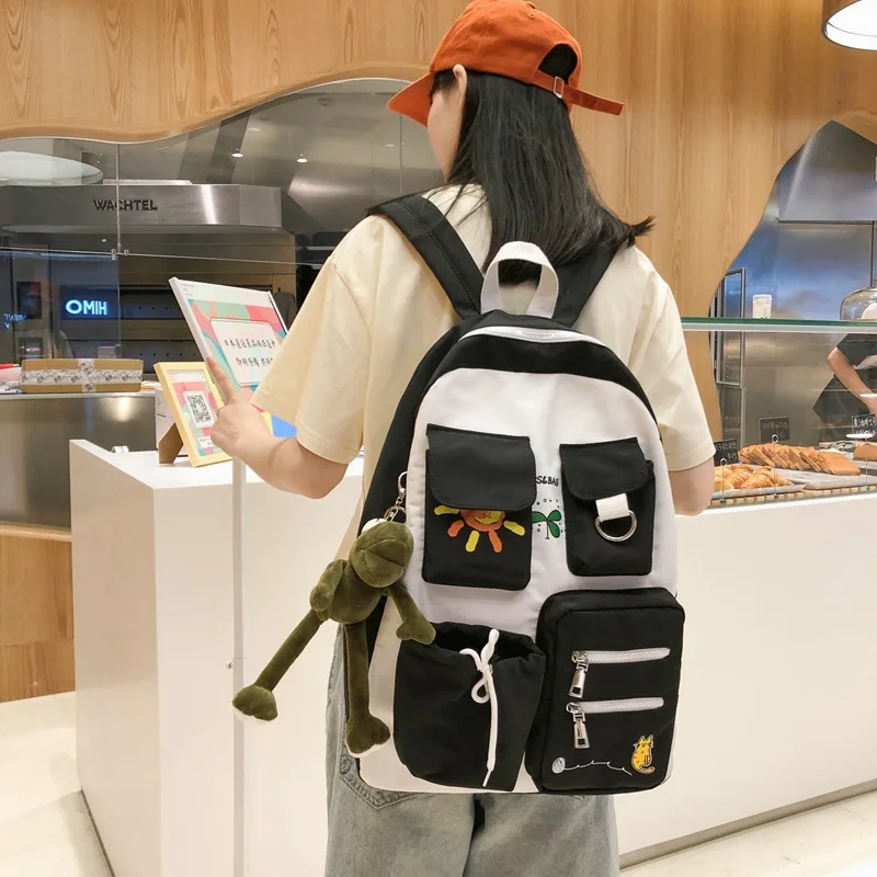 

Design bag Japanese original niche ins college Fengsen nylon college student class backpack