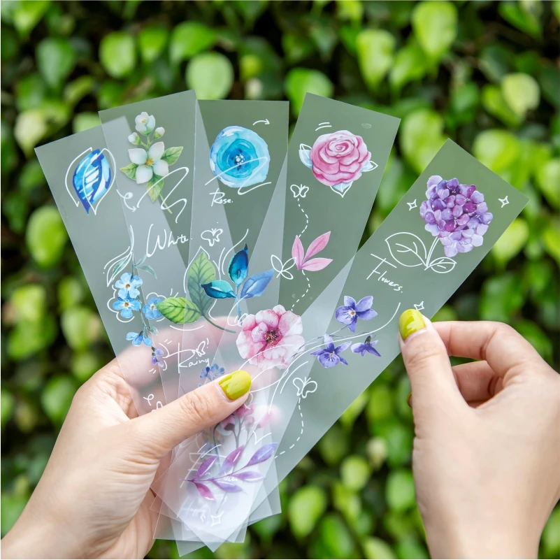 

COO NOTE PET Sub-packing Strip Transparent Clear Sticker Pack For DIY Children Stickers Kids Diary Stationery Album Kawaii
