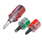 Многофункциональная мини-отвертка 2 в 1, двойная сменная функция, крестообразная отвертка, плоская отвертка, ручной инструмент для ремонта