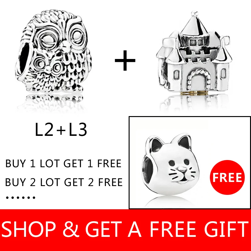Сплав Сова Слон буквы дельфин сердце Подвески Бусины Подходят оригинальный