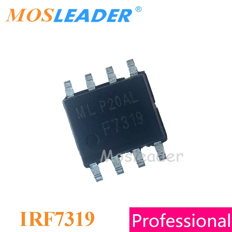 Mosleader SOP8 IRF7319 100 шт. 1000 IRF7319TRPBF Dual N и P канал 30 в 6.5A -4.9A IRF7319T 7319 высокое качество |