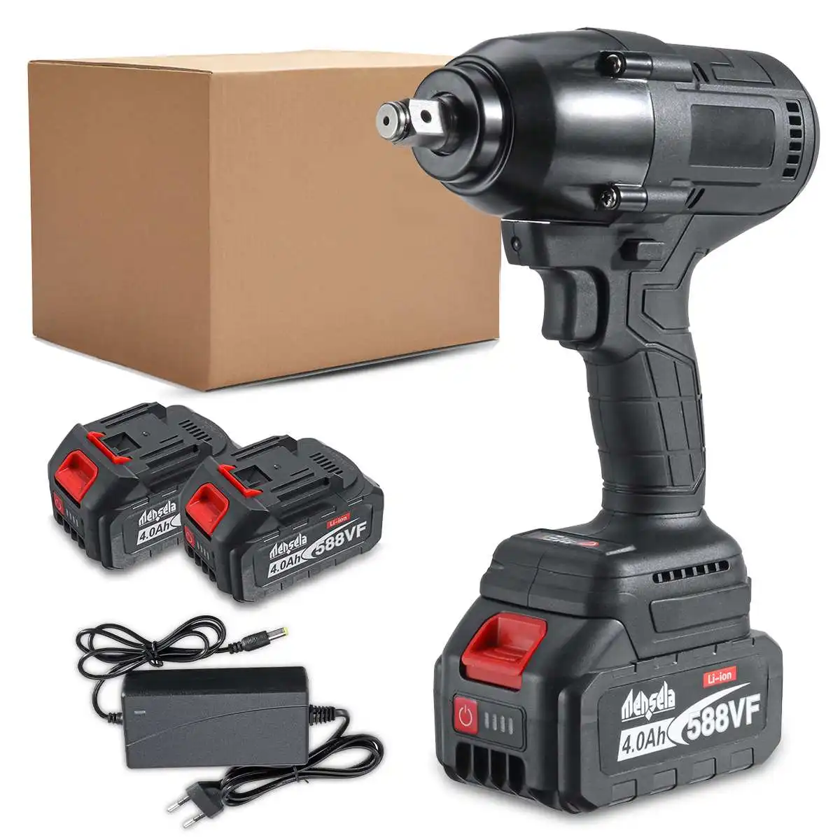 

588VF 2000N.M Brushless Cordless Electric Impact Wrench 3/4 inch Socket Powerful Tools + LED light Adapt to Makita 18V Battery