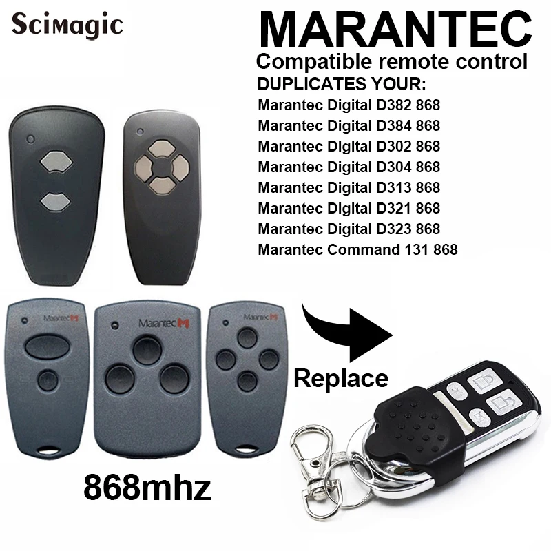 HORMANN Marantec пульт дистанционного управления для гаражных дверей HSM2 HSM4 382 D302 D304 D313 D323