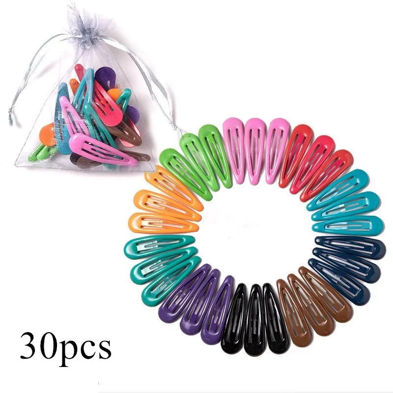 Dark Color 30pcs 10/20 Вт, 30 Вт, для выведения токсинов, 40 шт = 1 комплект мода висячие серьги Заколки для волос разноцветный яркие заколки для волос аксессуары для волос для девочки симпатичная заколка для волос Головные уборы с мешок пряжи - Цвет: Dark Color 30pcs