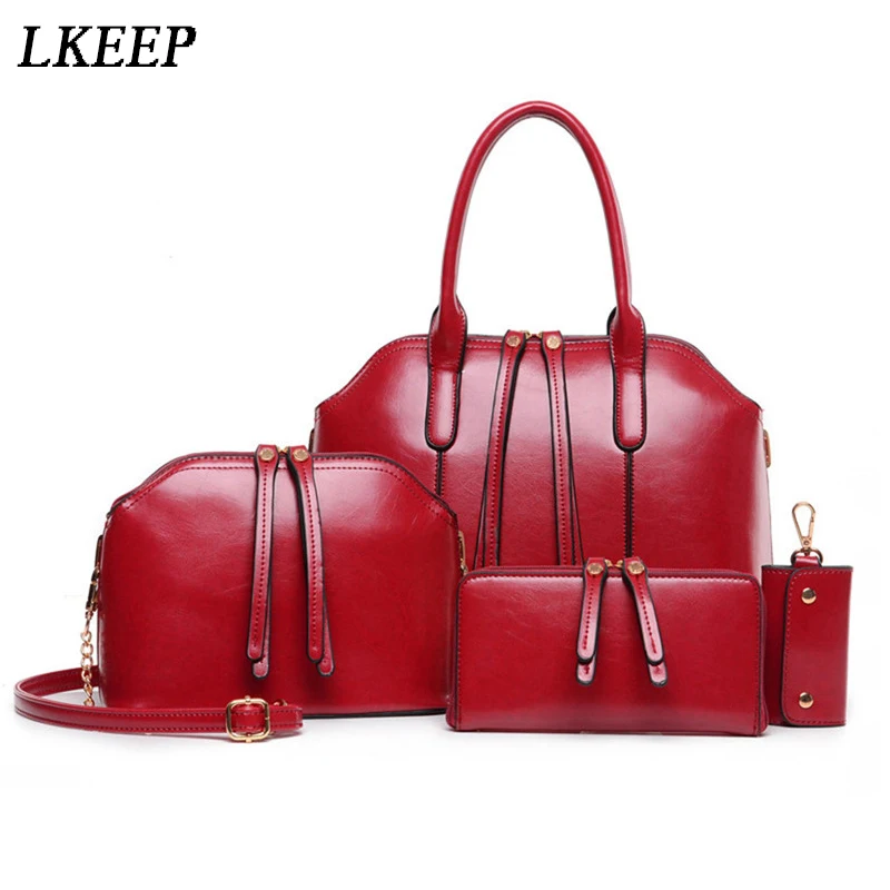 4 шт./компл. Ретро стиль масло воск искусственная кожа сумка портативная