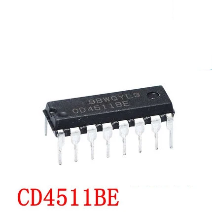 

10PCS CD4511BE DIP16 CD4511 DIP 4511BE DIP-16 HEF4511BP
