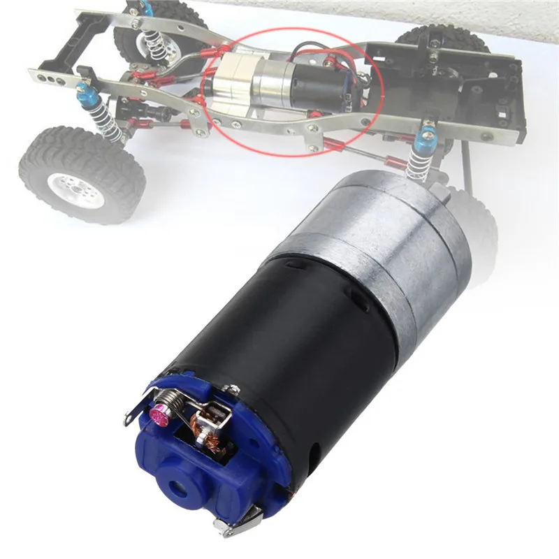 

RBRC GM25-370 DC 12V Brushed Motor 4mm Shaft for MN-90 RC Q60 Q61 WPL B14 B16 B24 B36 C14 C24 1/16 RC Car Replacement DIY Parts