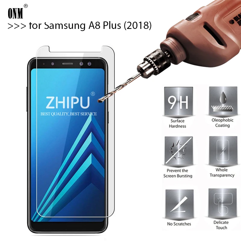 2.5D 9H закаленное стекло для Samsung Galaxy A8 Plus + (2018) A730F Защита экрана стекло|Защитные