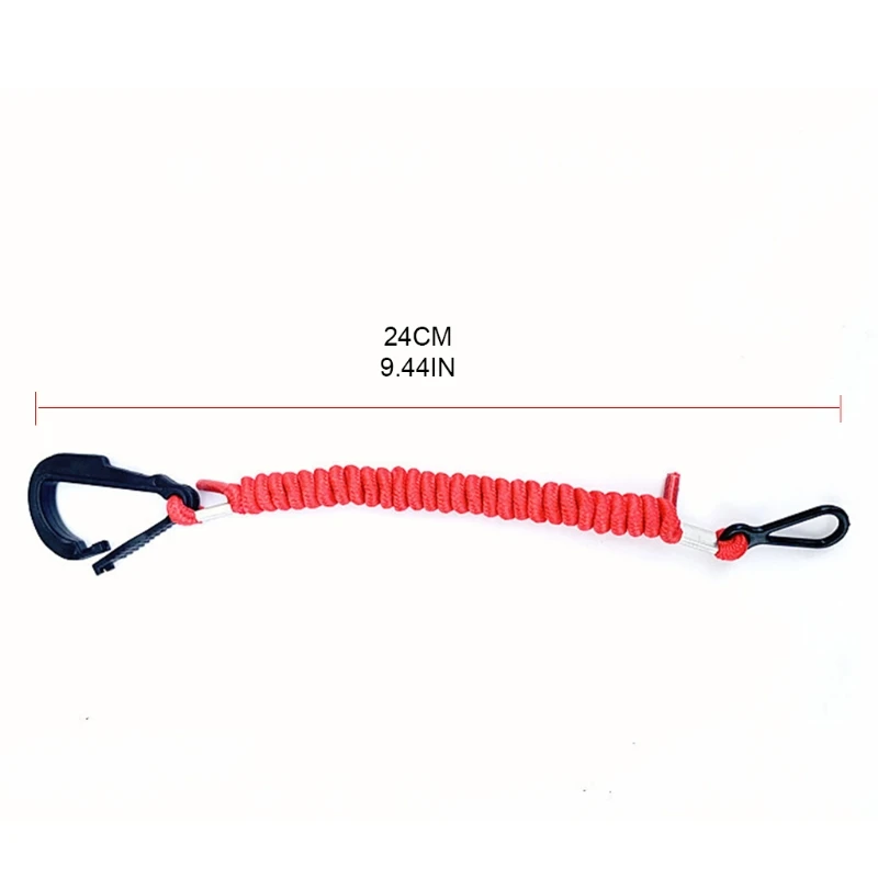 

Boat Safety Kill Stop Switch Lanyard Replacement Boat Engine Parts for 15920Q54 Emergency Stop Switch Red XXFF