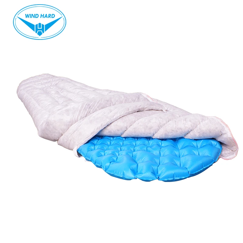 Спальный мешок AEGISMAX крошечный ультралегкий конверт серого гусиного пуха для