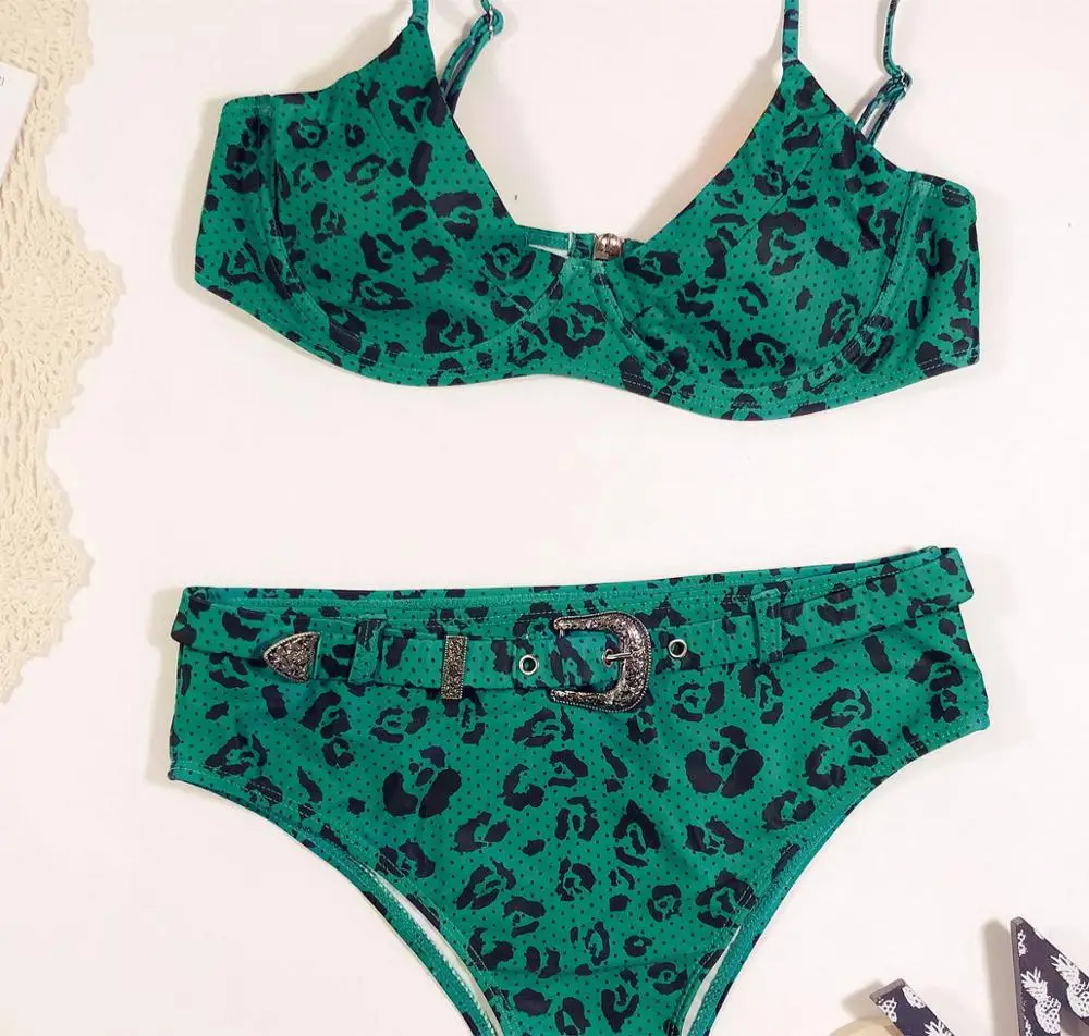 Новое поступление 2020 женские купальники с принтом комплект из двух предметов