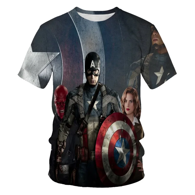 

2021 Summer Hot Sale Men's T-shirts American Action Movie Characters 3D Printing Violent Street Men's Large Size T-shirts