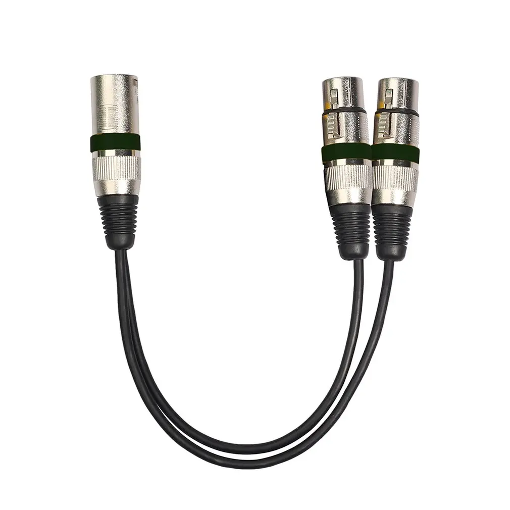 3Pin Xlr 1 штекер на 2 гнезда аудио Удлинительный кабель микрофон и сплиттер Линия для