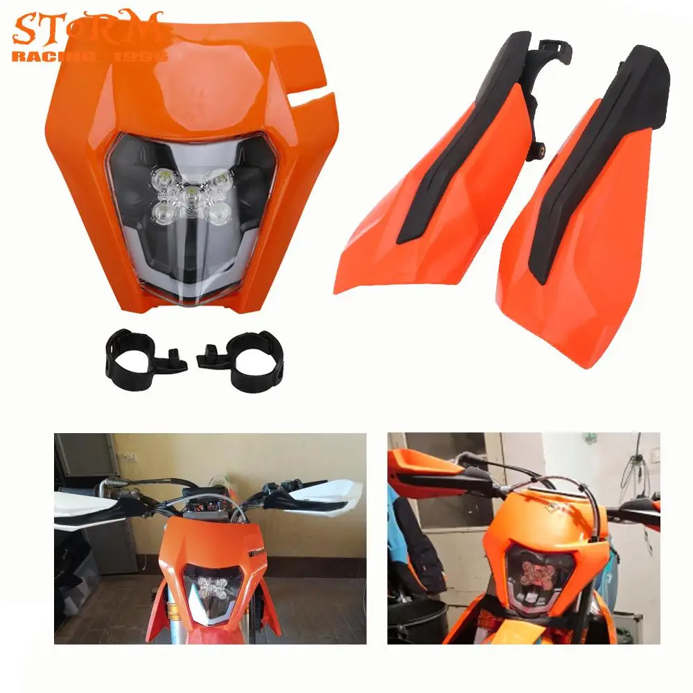 

Motorcycle LED Headlight Headlamp Head Light Handguard For KTM SX SXF EXCF 50 65 85 125 150 250 350 450 500 2017-2020 XCF XCW XC