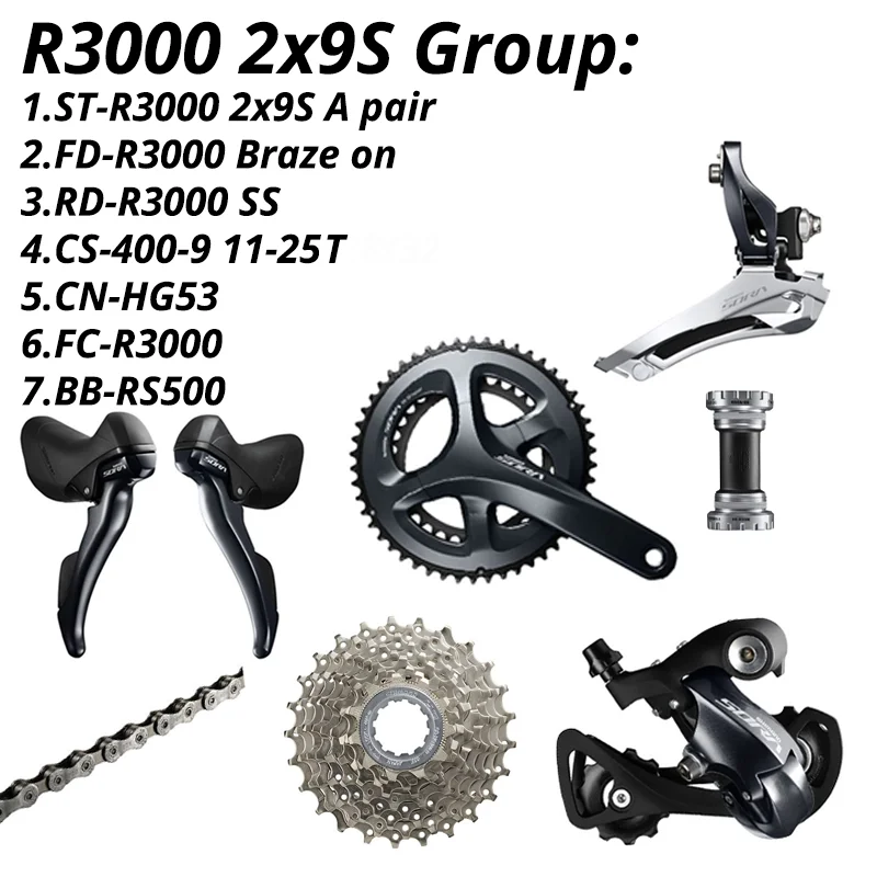 SHIMANO Сора R3000 9s режимная Группа 2x9S ST перемещения рычага переключения передач для
