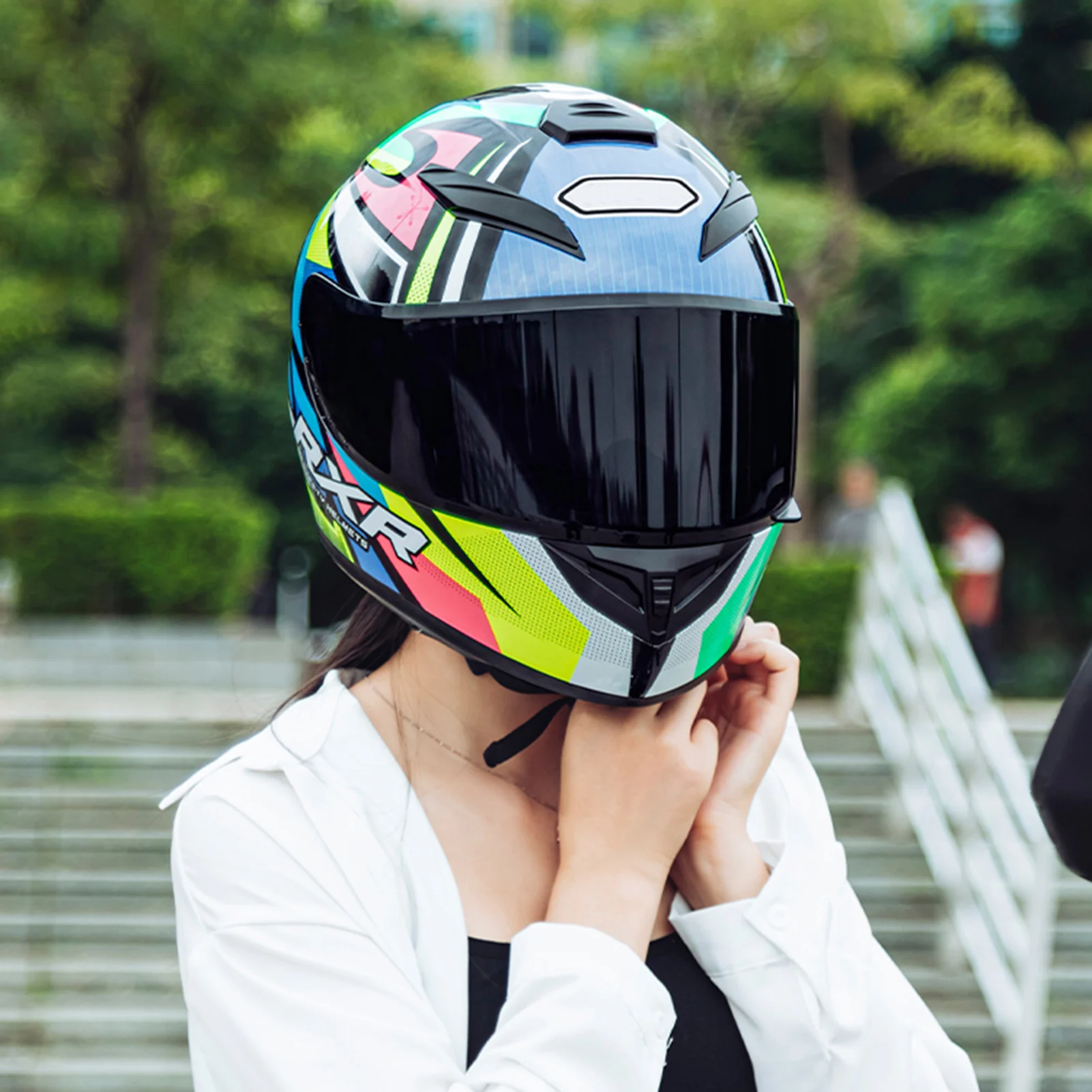 

Motorcycle Helmet Full Face Rapid Street Helmet Cool Rider Equipment Four Seasons New Street Touring Motorcycle Helmet