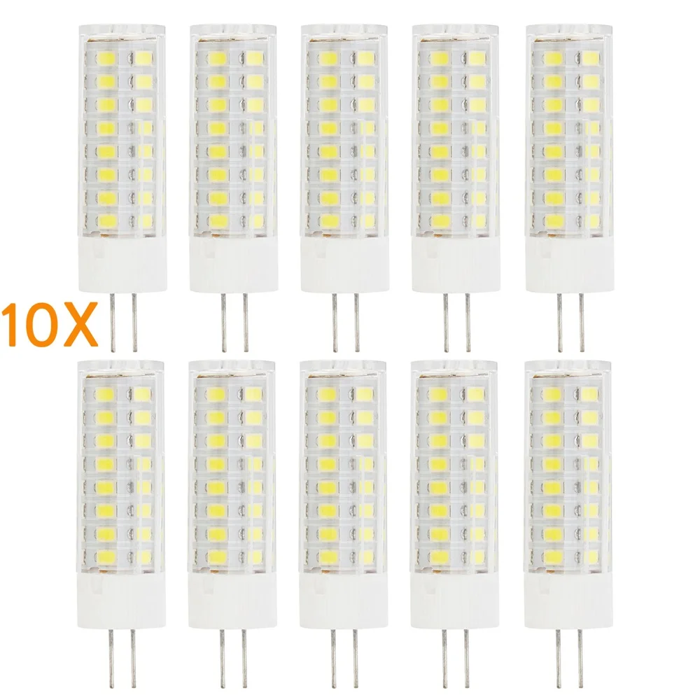 10 шт./Лот яркая светодиодная лампа кукуруза керамическая 2835 SMD G4 G9 E14 5 Вт 6 9 сменные