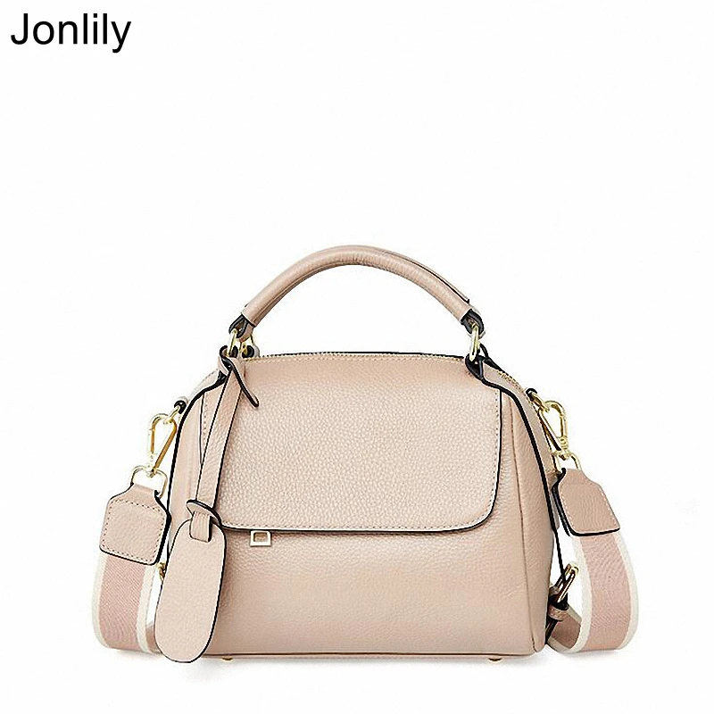 

Jonlily Women Genuine Leather Shoulder Bag Female Fashion Messenger Crossbody Bag Elegant Handbag Teens Daybag Purse -KG614