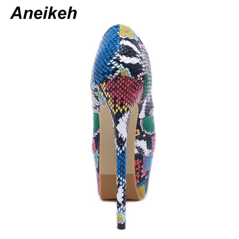Aneikeh/ г. Весенние пикантные туфли-лодочки женские свадебные туфли с открытым носком женские туфли-лодочки в сдержанном стиле туфли-лодочки из флока на высоком каблуке 16,5 см