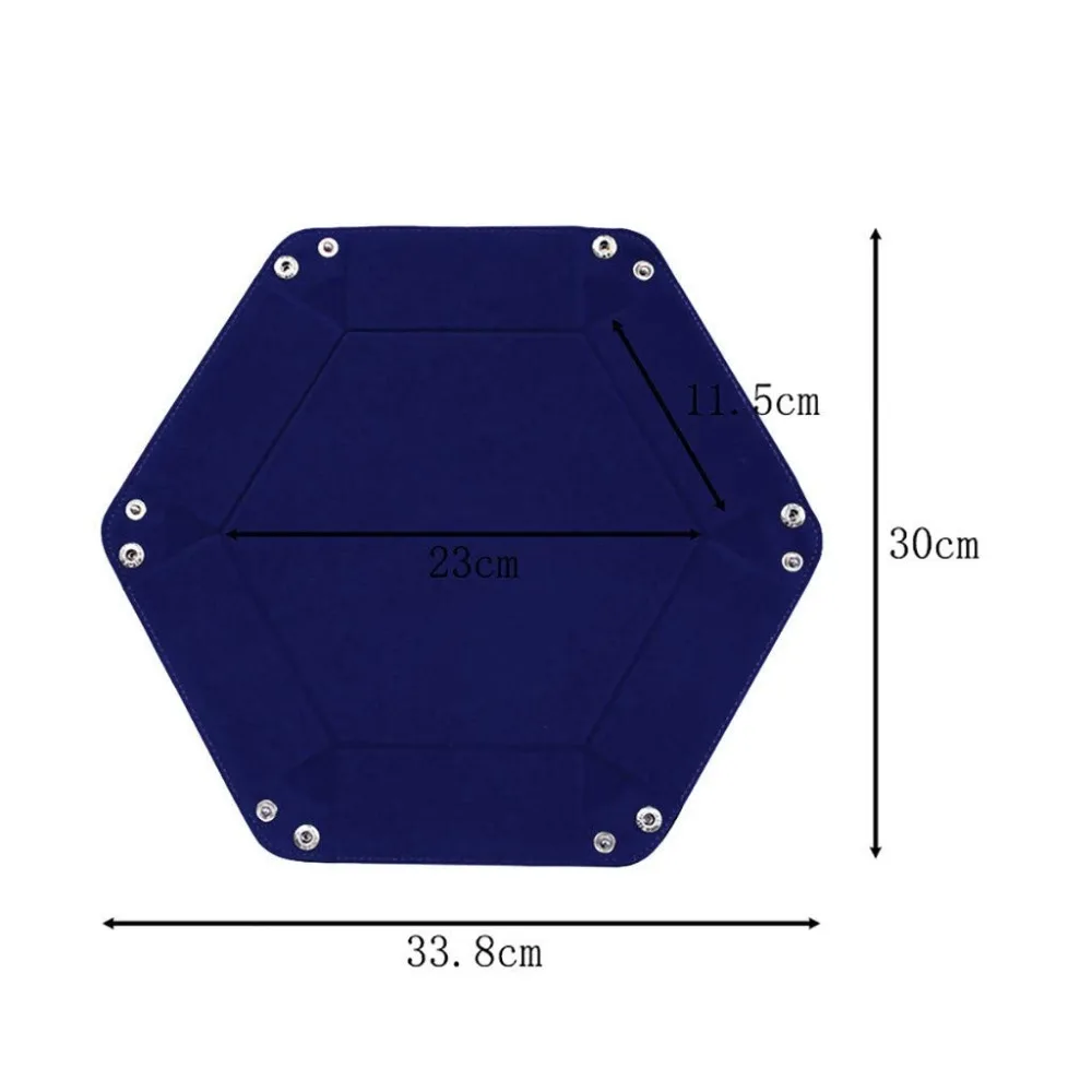 Складной шестигранный поддон для хранения игральных костей двусторонний