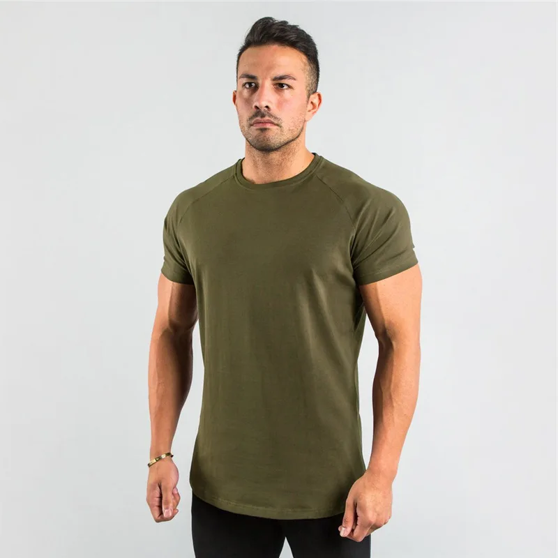 

Graphic Tees Summer O-Neck Fitness Running Men Clothing Streetwear 2021 Fashion Graphic T Shirts Sports White Tee Cool Red