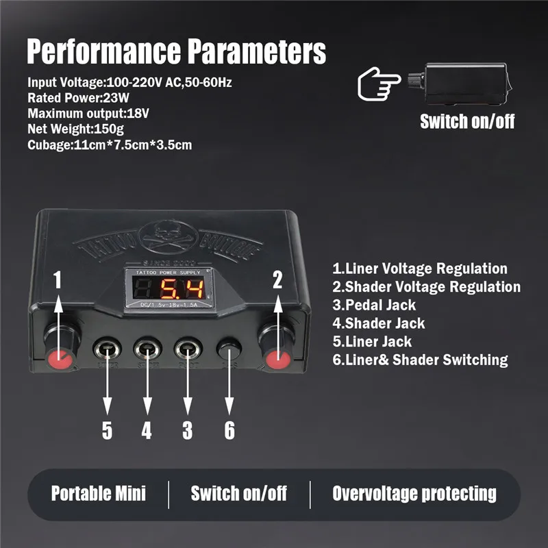 BEVEACE высокое качество профессиональная роторная ручка для тату набор 30 шт.