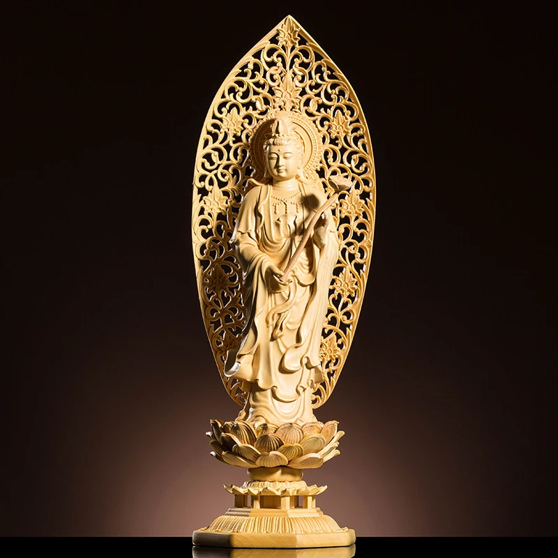 29 см три Будды статуя резьба по дереву сплошное домашнее украшение ремесло фэн