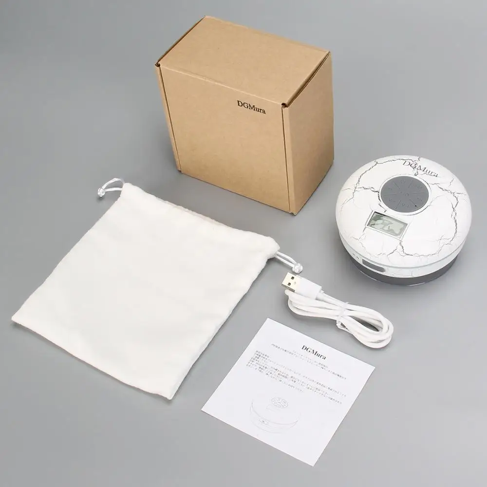 Беспроводной Bluetooth динамик для душа Водонепроницаемый IPX7 с ЖК дисплеем FM радио NFC