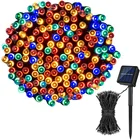 Светодиодная уличная гирлянда на солнечной батарее, рождественское садовое украшение для дома, светильник аемая лента