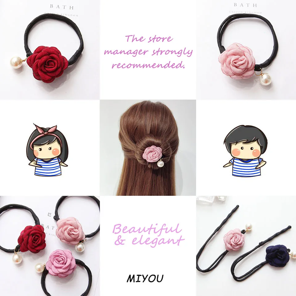 Горячая Продажа корейский стиль кормушка для волос DIY Стиль Волос Жемчуг Цветок