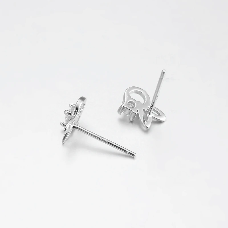 С вырезами в форме кролика 925 стерлингового серебра для девочек подарок как